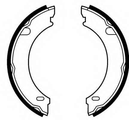 Комплект тормозных колодок, стояночная тормозная система