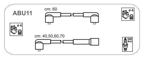 Комплект проводов зажигания