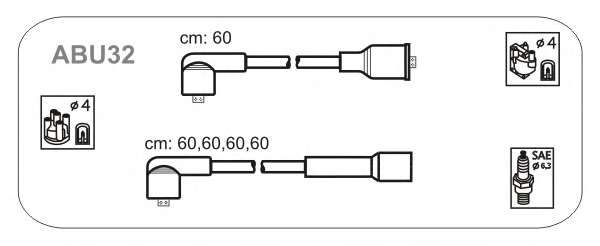 Комплект проводов зажигания