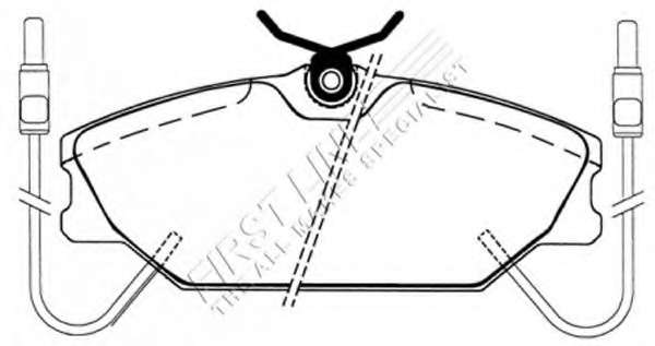 Комплект тормозных колодок, дисковый тормоз