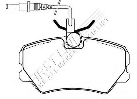 Комплект тормозных колодок, дисковый тормоз