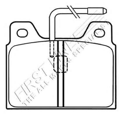 Комплект тормозных колодок, дисковый тормоз