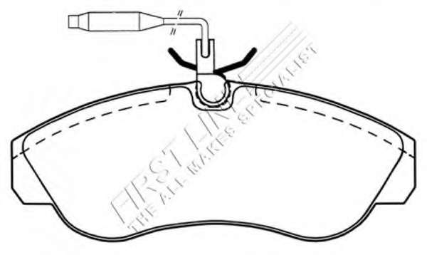 Комплект тормозных колодок, дисковый тормоз