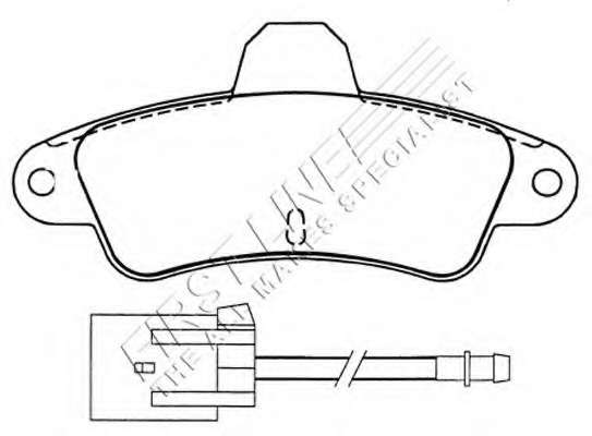 Комплект тормозных колодок, дисковый тормоз