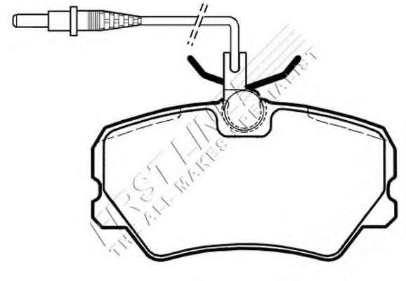 Комплект тормозных колодок, дисковый тормоз