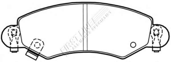 Комплект тормозных колодок, дисковый тормоз