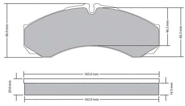 Комплект тормозных колодок, дисковый тормоз