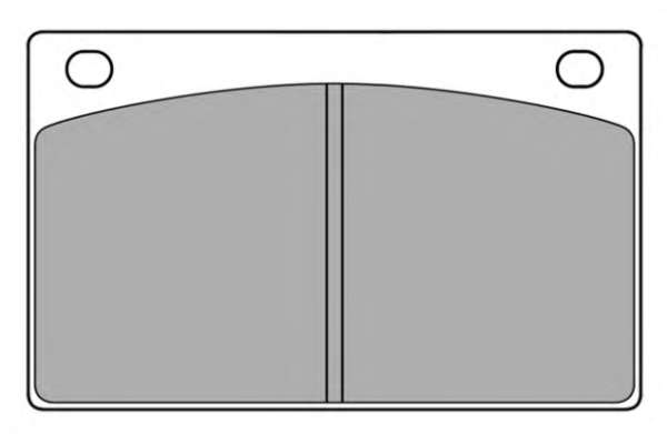 Комплект тормозных колодок, дисковый тормоз