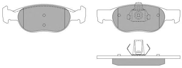 Комплект тормозных колодок, дисковый тормоз