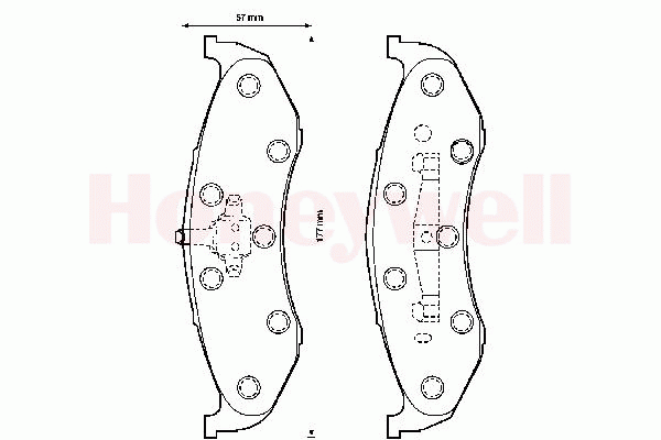 Комплект тормозных колодок, дисковый тормоз