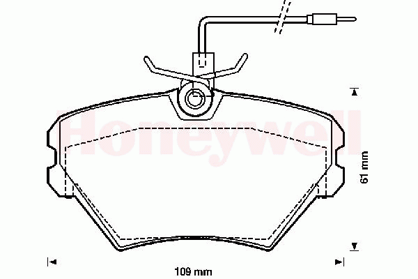 Комплект тормозных колодок, дисковый тормоз
