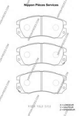 Комплект тормозных колодок, дисковый тормоз
