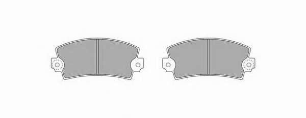 Комплект тормозных колодок, дисковый тормоз
