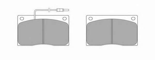 Комплект тормозных колодок, дисковый тормоз