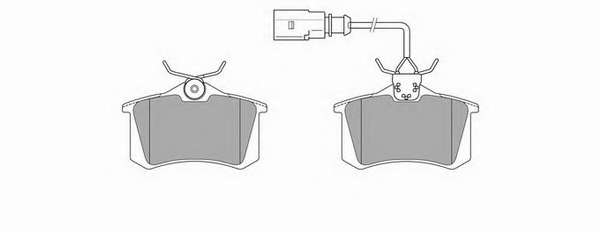 Комплект тормозных колодок, дисковый тормоз