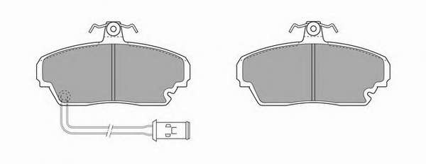 Комплект тормозных колодок, дисковый тормоз