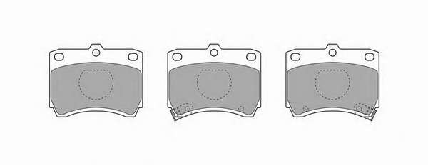Комплект тормозных колодок, дисковый тормоз