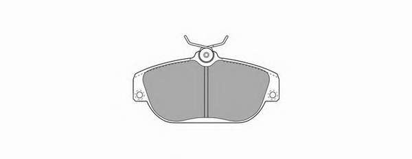 Комплект тормозных колодок, дисковый тормоз