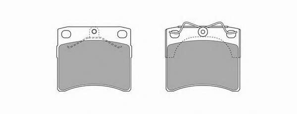 Комплект тормозных колодок, дисковый тормоз