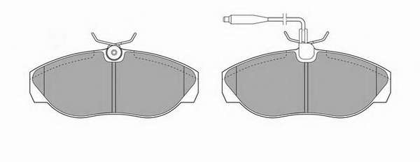 Комплект тормозных колодок, дисковый тормоз