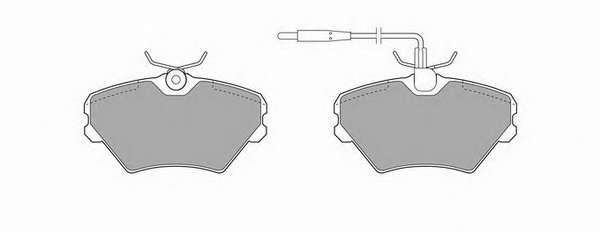 Комплект тормозных колодок, дисковый тормоз