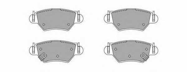 Комплект тормозных колодок, дисковый тормоз
