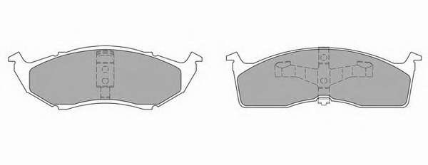 Комплект тормозных колодок, дисковый тормоз