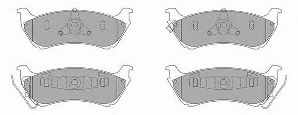 Комплект тормозных колодок, дисковый тормоз
