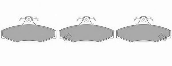Комплект тормозных колодок, дисковый тормоз