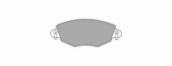 Комплект тормозных колодок, дисковый тормоз