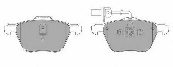 Комплект тормозных колодок, дисковый тормоз