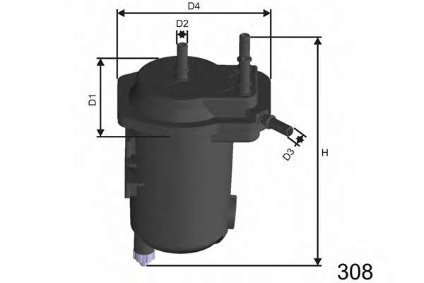 Топливный фильтр MISFAT F122