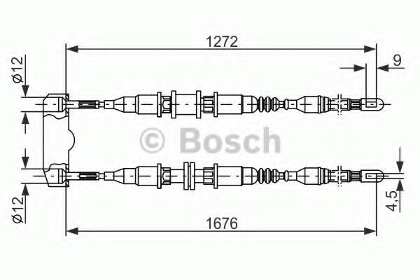 bosch-1987477136 Трос, стояночная тормозная система BOSCH 1 987 477 136