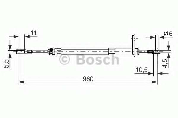 bosch-1987477219 Трос, стояночная тормозная система BOSCH 1 987 477 219