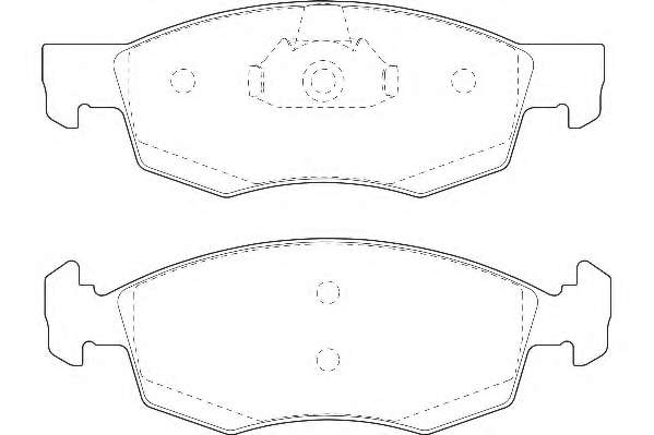 Комплект тормозных колодок, дисковый тормоз