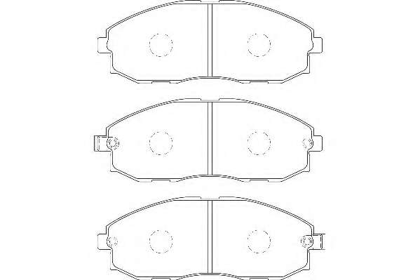 Комплект тормозных колодок, дисковый тормоз