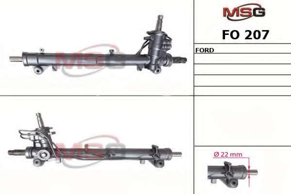 msg-fo207 Рулевая рейка MSG FO 207