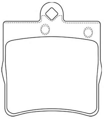 Комплект тормозных колодок, дисковый тормоз