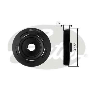 Ременный шкив, коленчатый вал