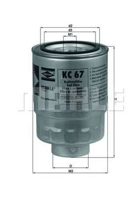 Топливный фильтр KNECHT KC 67