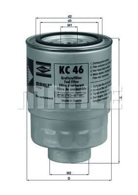 Топливный фильтр KNECHT KC 46