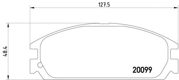 Комплект тормозных колодок, дисковый тормоз