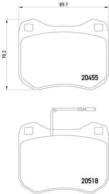 Комплект тормозных колодок, дисковый тормоз