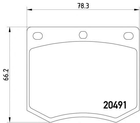 Комплект тормозных колодок, дисковый тормоз