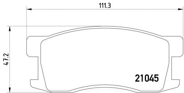 Комплект тормозных колодок, дисковый тормоз