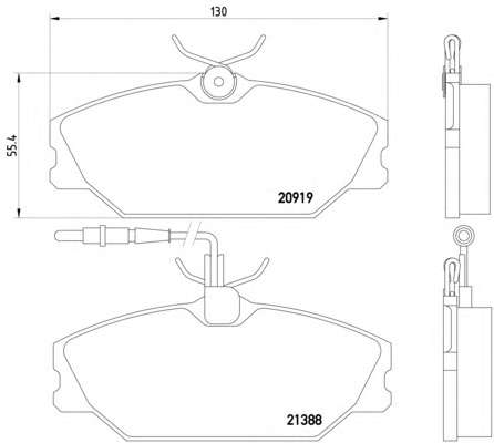 Комплект тормозных колодок, дисковый тормоз