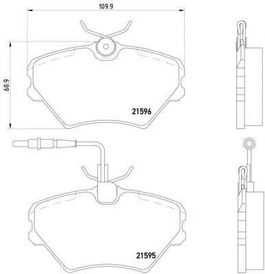 Комплект тормозных колодок, дисковый тормоз