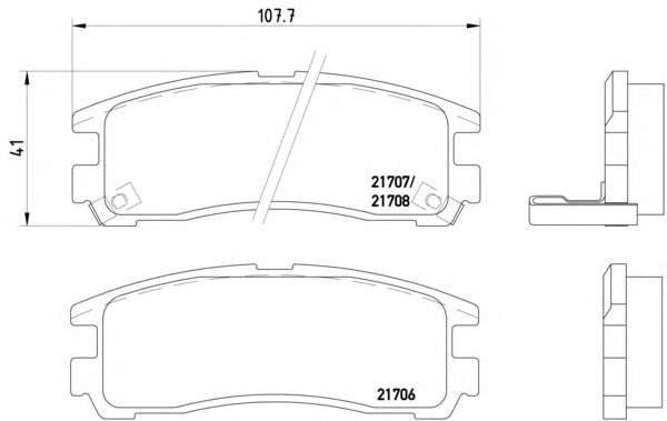 Комплект тормозных колодок, дисковый тормоз