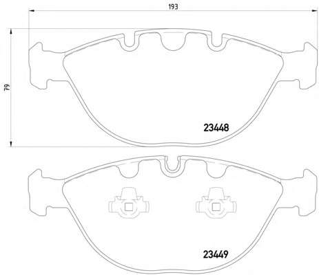 Комплект тормозных колодок, дисковый тормоз
