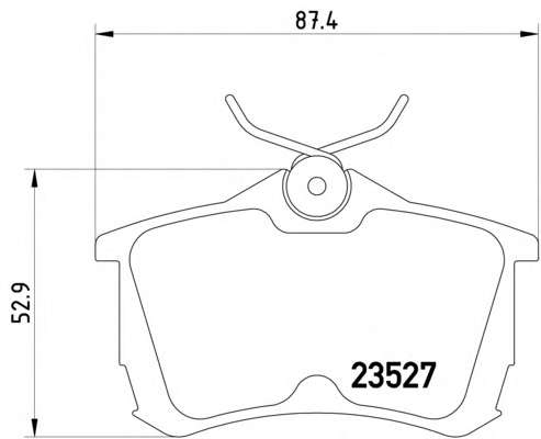 Комплект тормозных колодок, дисковый тормоз TEXTAR 2352701